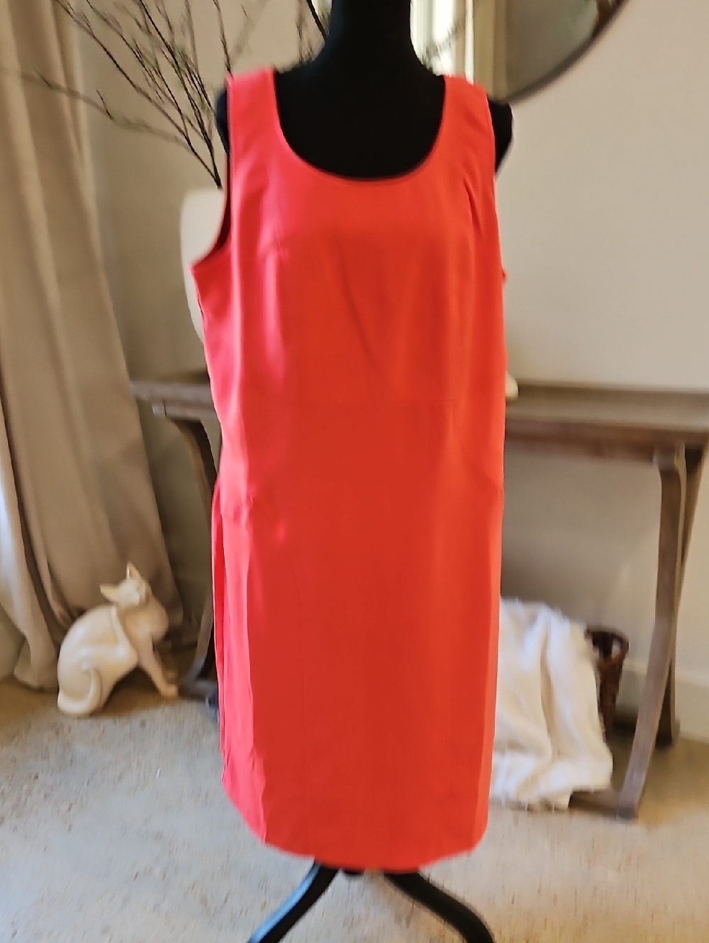 Jessica London Bright Coral Sleeveless Dress. Size 16W